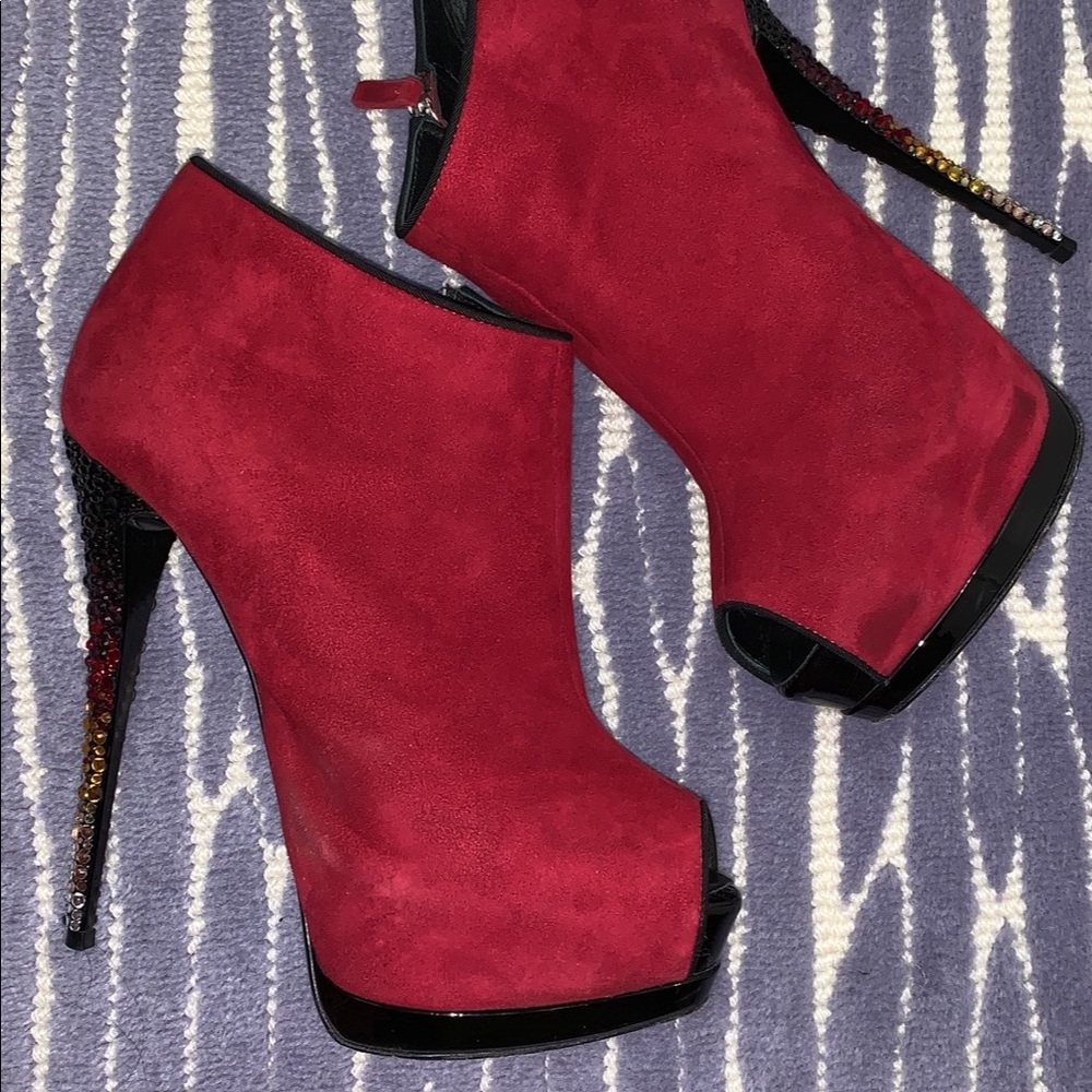 Giuseppe Zanoti Red High Heel booties
